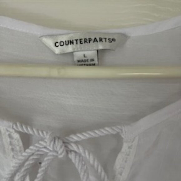 Long, wide sleeved large boho white shirt, NEVER WORN! - Picture 2 of 8